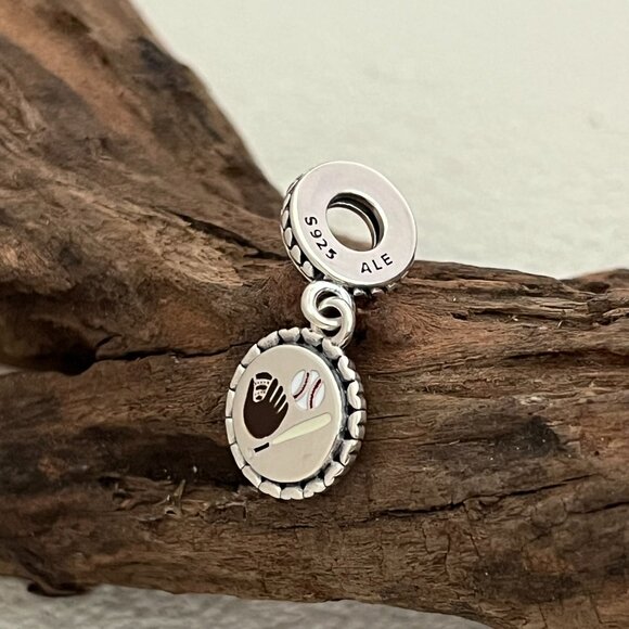 Pandora Baseball Homerun S925 Silver Dangle Charm - Picture 4 of 4